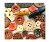 wood button
