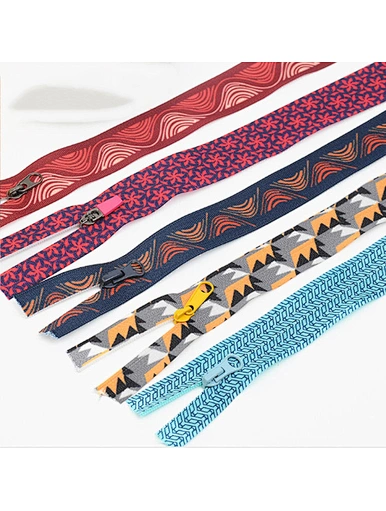 Nylon printing zipper