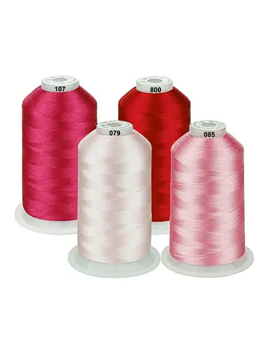 100% polyester embroidery thread