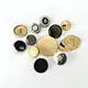 metal coat button