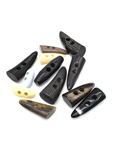 Cow Horn Button