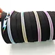 Nylon zipper with rainbow treeth