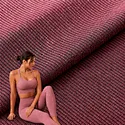 Wholesale Soft Stretch Double Brushed 96% Polyester 4% Spandex Rib Knitted Fabric for Leggings Tops and Sportswear