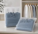 Wholesale Frosted Translucent PE Garment Storage Zipper Plastic Bag with Slider Closure