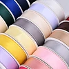Custom Width Solid Color Double Faced Loop Edged Satin Ribbon for Gift Wrapping and Decoration
