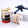 Metallic Edge Polyester Grosgrain Ribbon
Sparkling Craft Ribbon for Gift Wrap