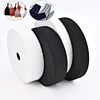 Factory Wholesale Custom Elastic Tape Polyester Latex Knitted Webbing With Stretch Feature Bags Shoes Home Textiles Custom Logo