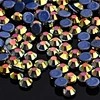 Wholesale Loose Diamonds SS10 Gold AB Double Gum Glass Rhinestones Hotfix Stone for Wedding Dress Decoration and Nail Art