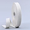 15mm Natural White Cotton Twill Tape with Metallic Yarn Herringbone Binding Tape