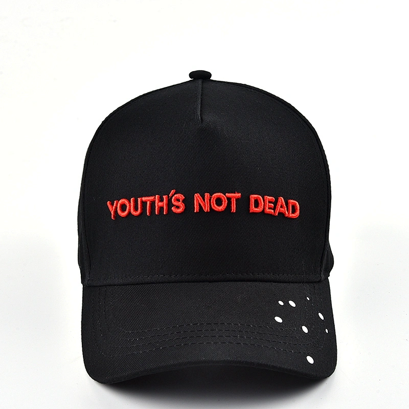 2019 Newest Fashion Embroidery Black Baseball Cap Hat