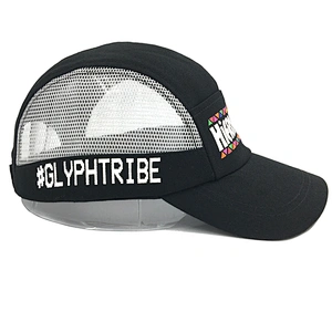 Magic Tape Baseball Cap Printing Trucker Mesh Cap Hat with Pocket