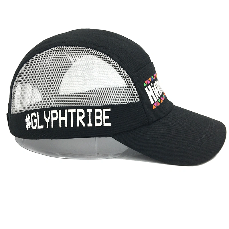 Magic Tape Baseball Cap Printing Trucker Mesh Cap Hat with Pocket