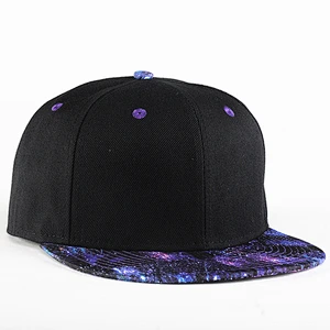 Fashion Flower Starry Sky hats and caps men Flat Brim Snapback Caps