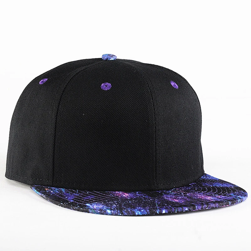 Fashion Flower Starry Sky hats and caps men Flat Brim Snapback Caps