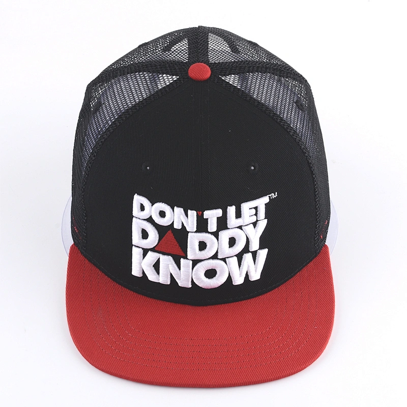 3D embroidery logo mesh snapback hats  cotton snapback cap gorras