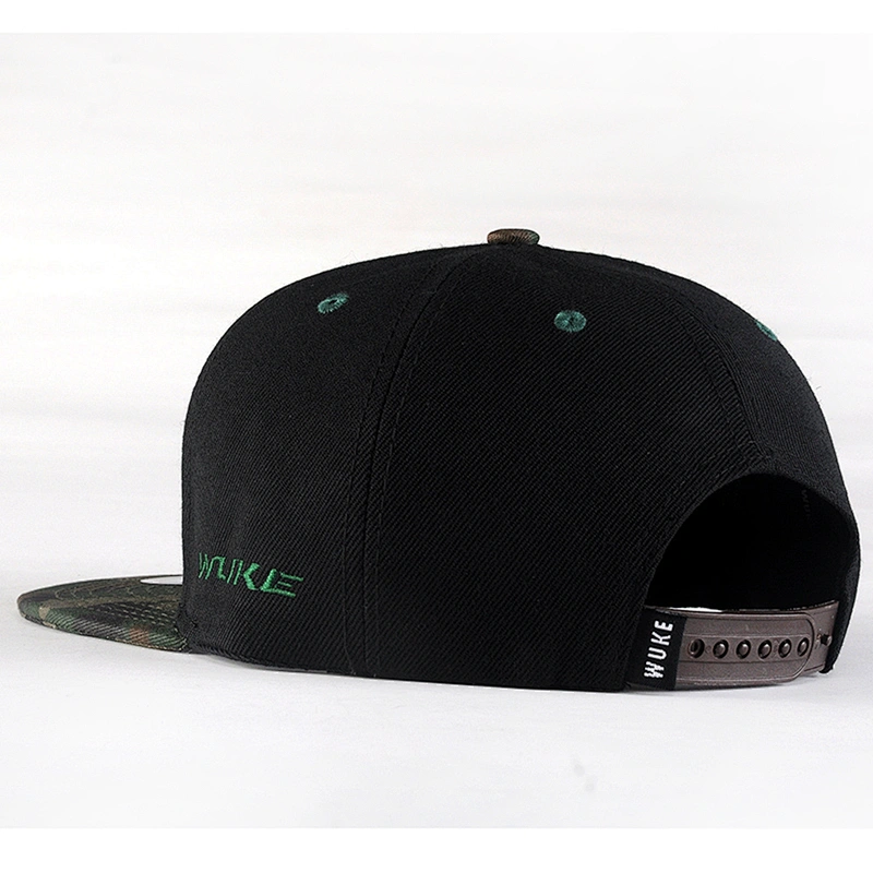Leaf Weed Snapback Cap Embroidered Flat Bill Men Baseball Hat