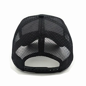 Custom 6  panel plain cap mesh breathable trucker hats
