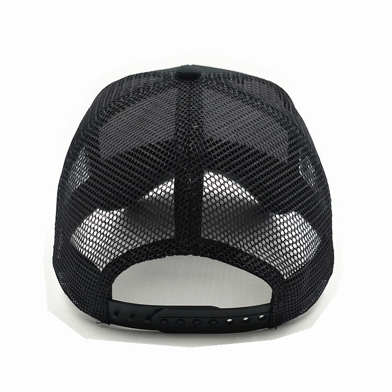 Custom 6  panel plain cap mesh breathable trucker hats