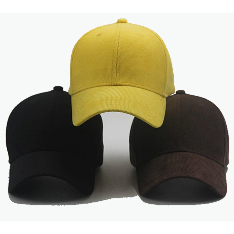 Custom Logo Corduroy Unisex Baseball Winter Dad Cap Hat in Stock