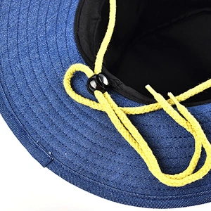 Luxury Customized Embroidery Denim Wholesale Bucket Caps