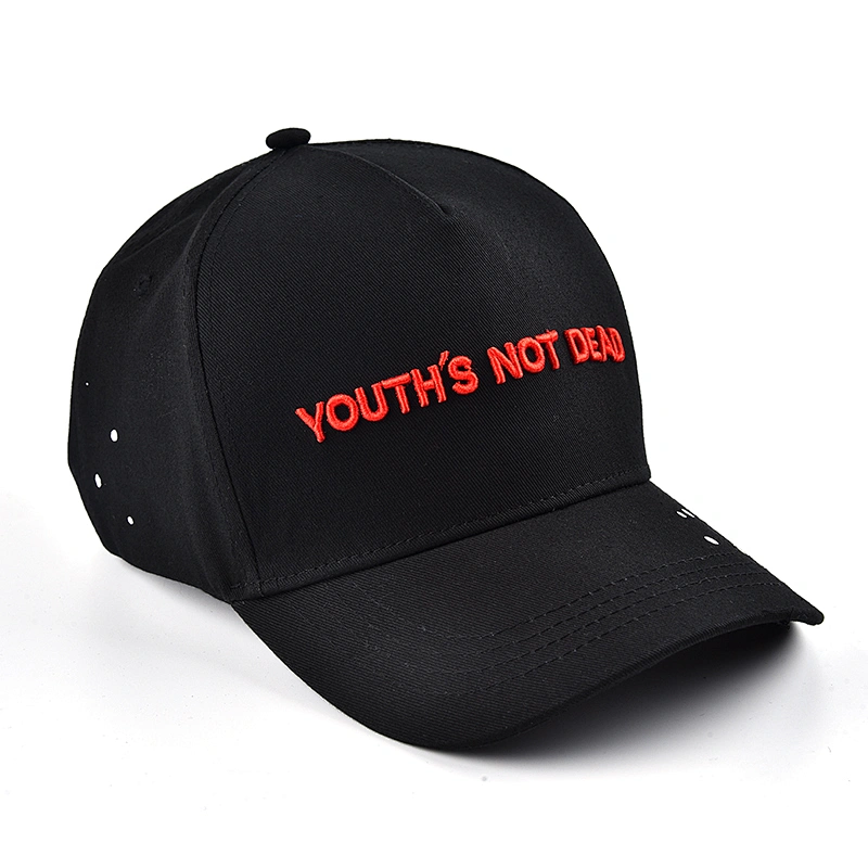 2019 Newest Fashion Embroidery Black Baseball Cap Hat