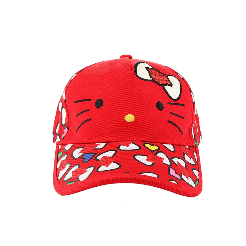 Factory Cartoon Printing Children Cotton Baseball Sport Cap Hat