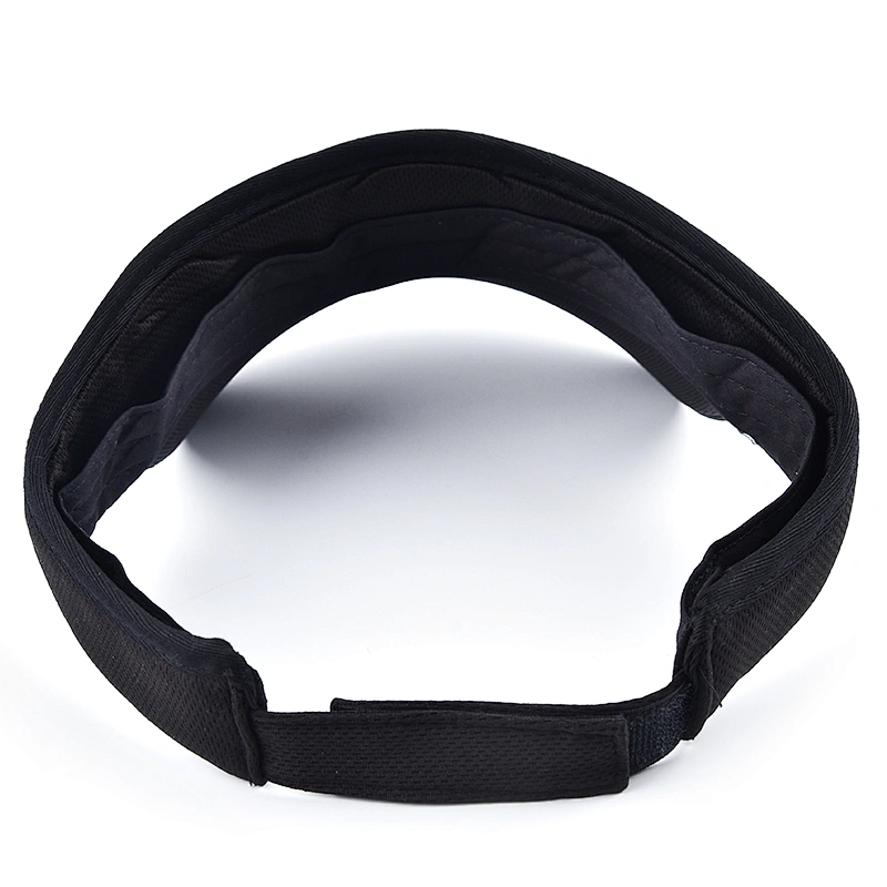 100% polyester breathable mesh air tech performance fabric golf cap sun visor with customized logo