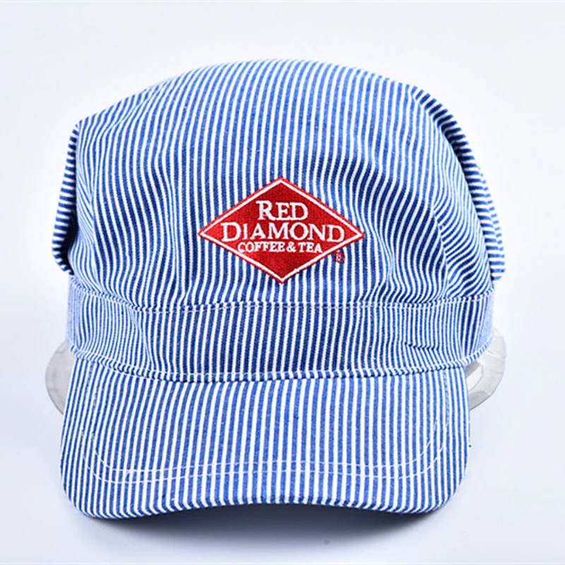 Stripe Pattern Baseball Cap Flat Top Military Army  Hat