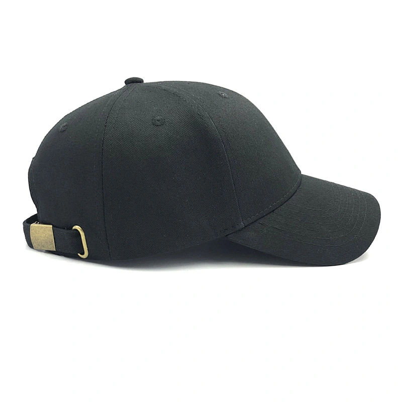 2020 custom logo sports caps supplier black cap wholesales 6 panel hat