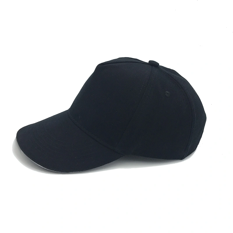 Wholesale stock plain 5 panel cap cotton twill unisex baseball cap