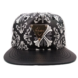 China Supplier Men PU Leather Flat Brim Snap Back Casquette Hat