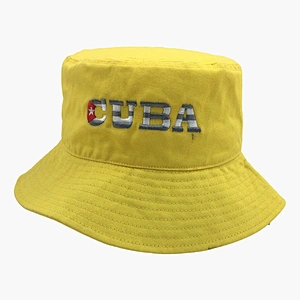 2019 Embroidery Logo Fisherman Hat Cotton Bucket Hat