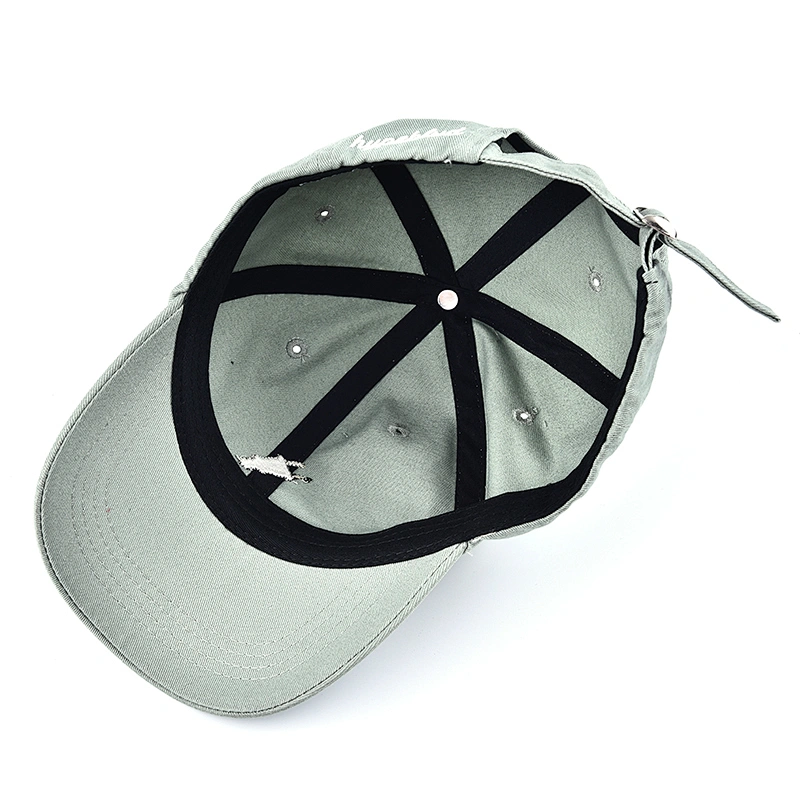 High quality unstructured 6 panel hat with customized logo cap