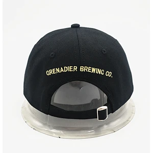 Unstructured baseball cap with customized Embroidered logo cap Black baseball cap in china factory