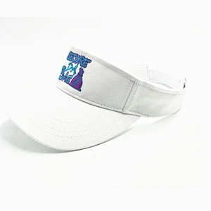 Promotion Seasonal Embroidered monogram adjustable straw beach visor with cheap price