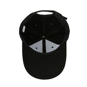 Mens and women black 6 panel cotton plain winter golf baseball hats caps