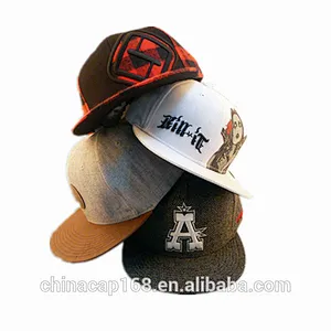 wholesale Men  Flat Brim Snap Back Gorras Caps With Embroidery Logo