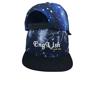 Custom Embroidered Caps Digital Printing Starry Galaxy vintage snapback hat