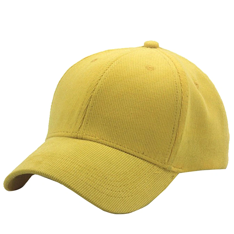 Custom Logo Corduroy Unisex Baseball Winter Dad Cap Hat in Stock