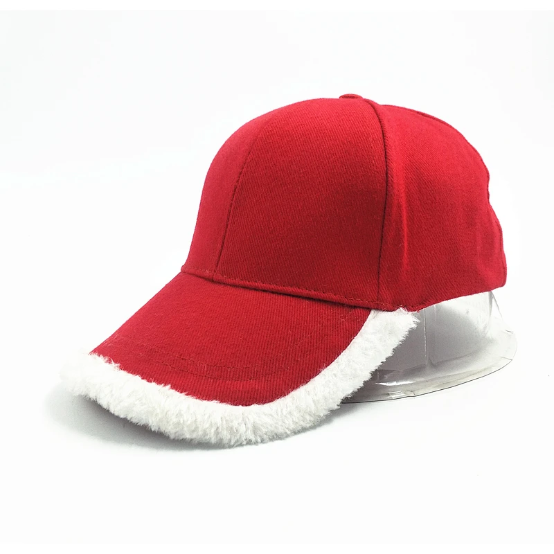 Winter baseball cap Custom logo baseball cap Red baseball cap