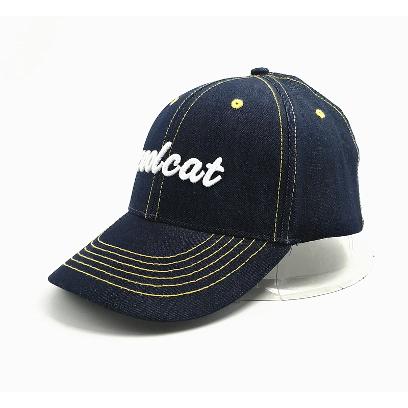 High quality baseball caps Good saling baseball cap Demin cap