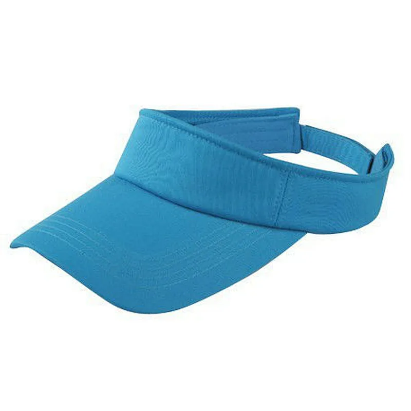 Visor Sun Plain Hat Sports Cap Colors Golf Tennis Beach Adjustable Men Women
