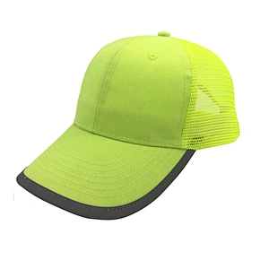 Bordure 6 panel racing baseball cap Wholesale mesh and cotton Trucker Hats