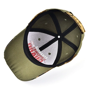 Embroidered Patch Washed Cotton Mens Distressed Baseball Casquette Hat