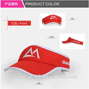 Empty top sweat-absorbent folding sun visor gorras tennis sport caps