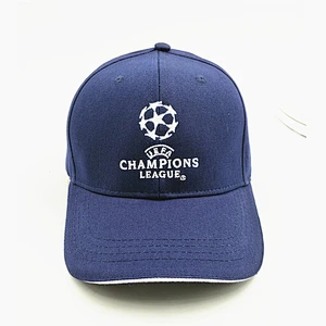 Hot saling customized football team cotton material curved brim baseball cap dad hat with embroidered logo
