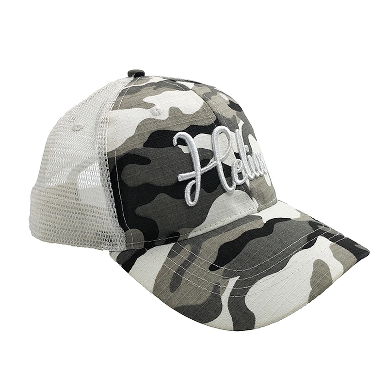 Trucker Mesh Baseball Cap Plain Blank Hat Curved Visor Flex Fit