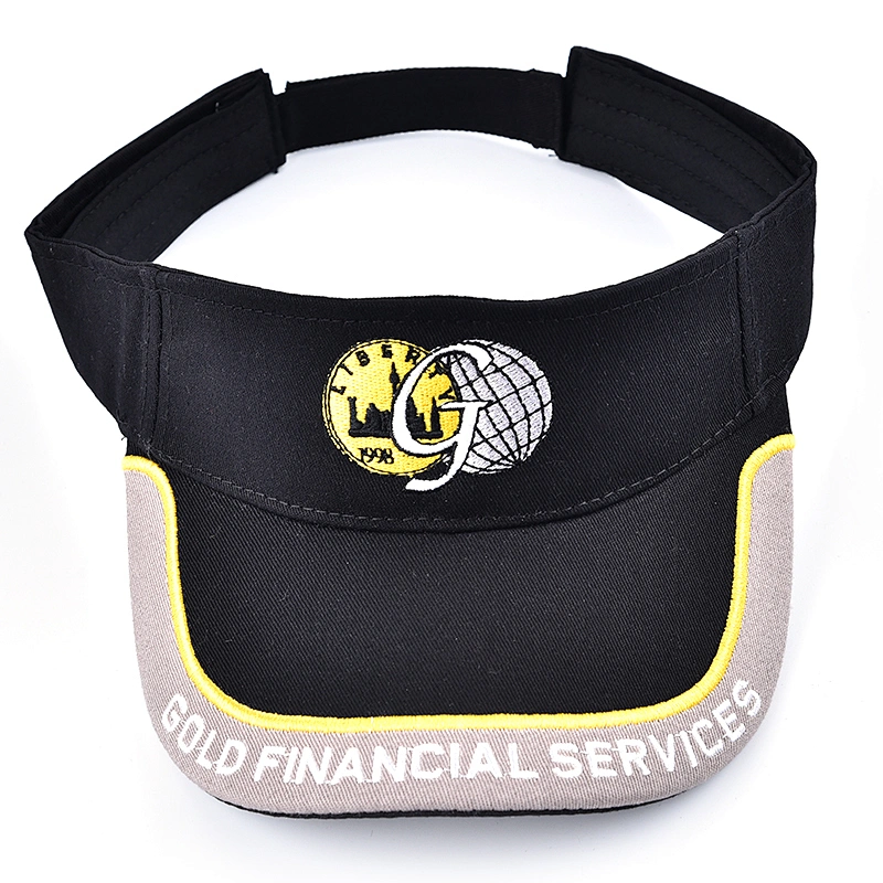 fashion Sports Cotton lighted Sun Visor cap with embroidery logo wholesale factory price sunscreen custom