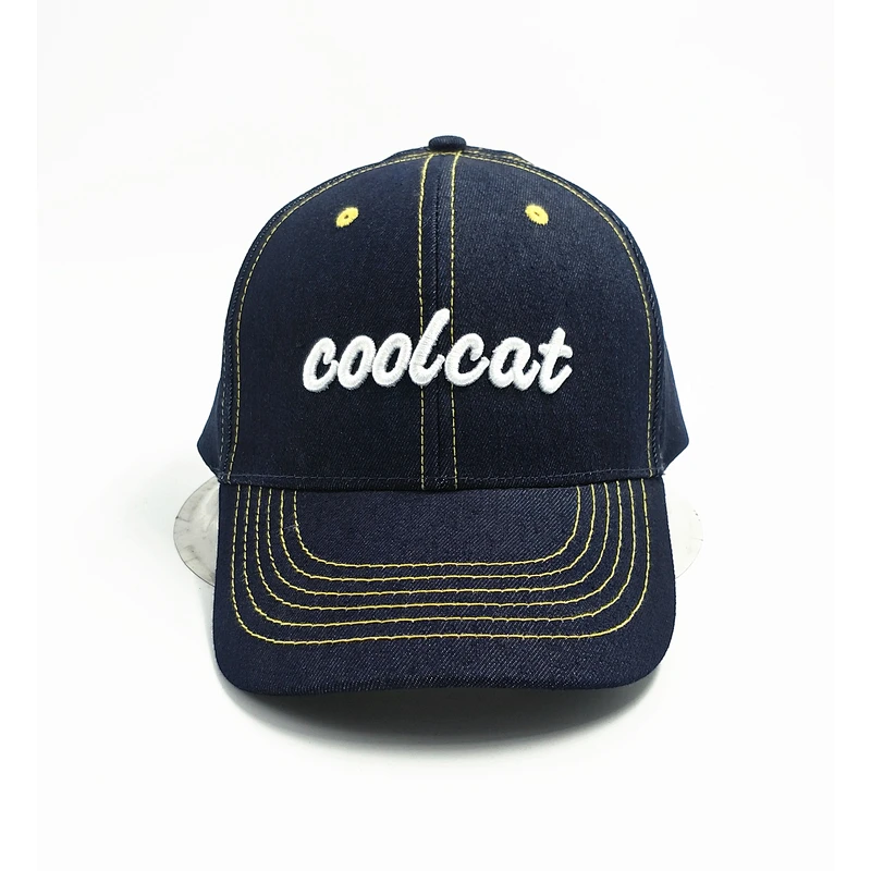 High quality baseball caps Good saling baseball cap Demin cap