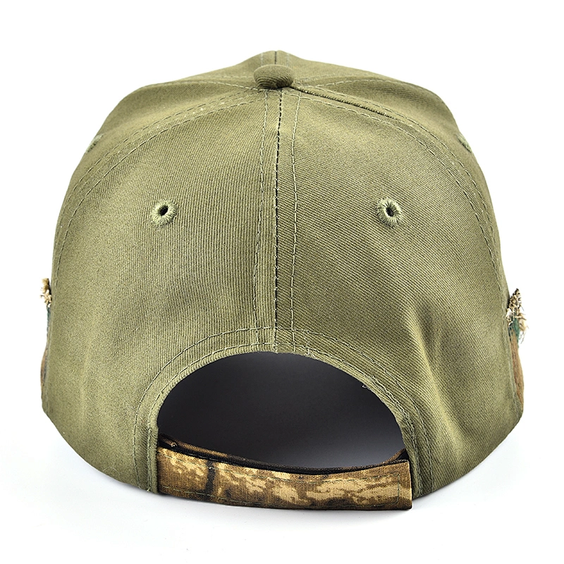 Embroidered Patch Washed Cotton Mens Distressed Baseball Casquette Hat